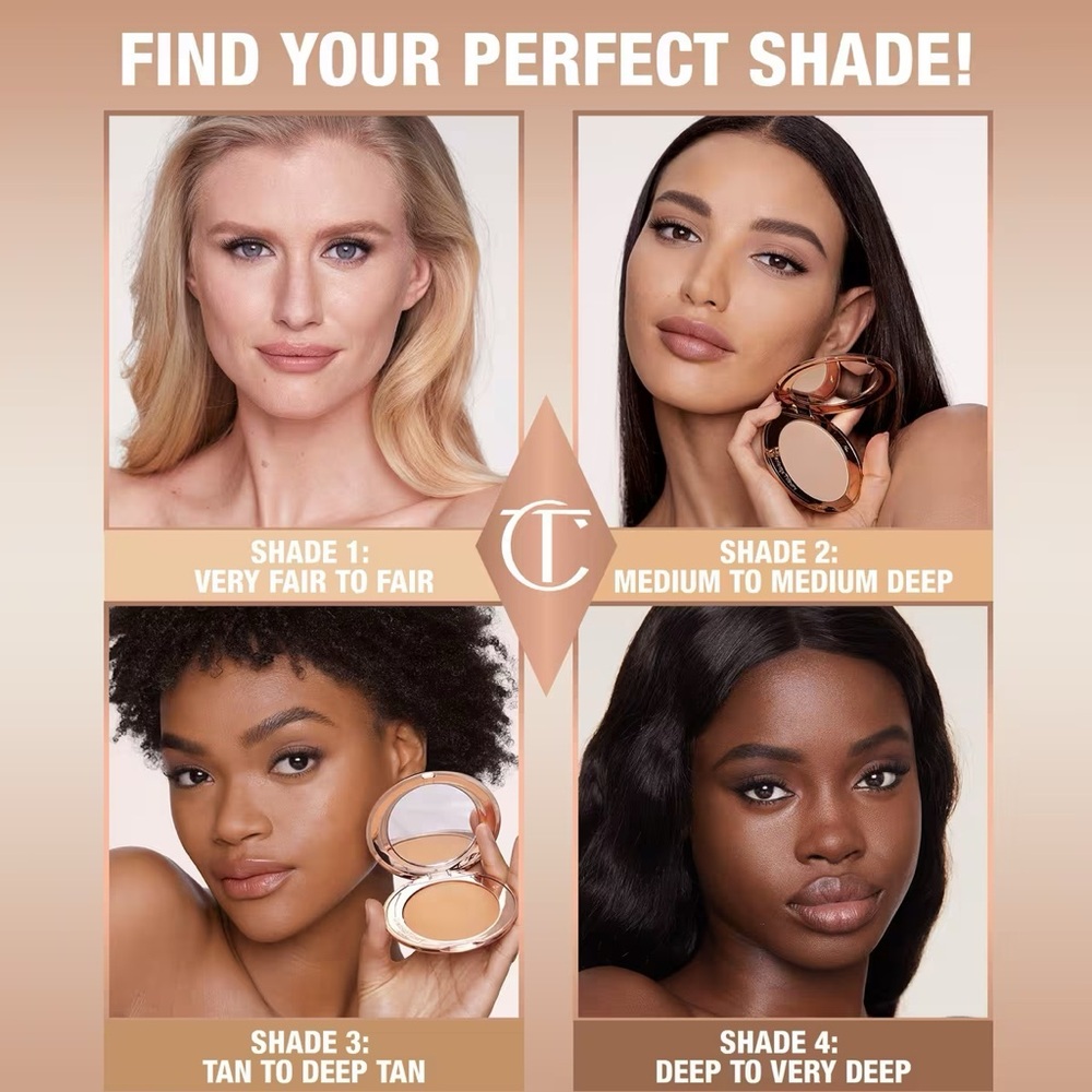 ‘Tan’ Charlotte Tilbury Airbrush Flawless Finish Setting Powder - Picture 4 of 7